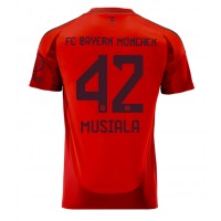 Camisa de Futebol Bayern Munich Jamal Musiala #42 Equipamento Principal 2024-25 Manga Curta